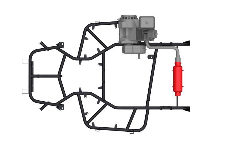 Выхлопная система со сниженным уровнем шума